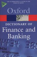 Dictionary of Finance and Banking